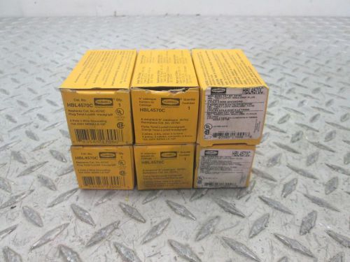 Hubbell plug hbl4570c lot of 6 for sale