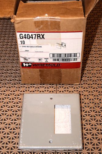 Wiremold G4047RX 2-Gang Rectangle Opening Qty: 10 Units, New