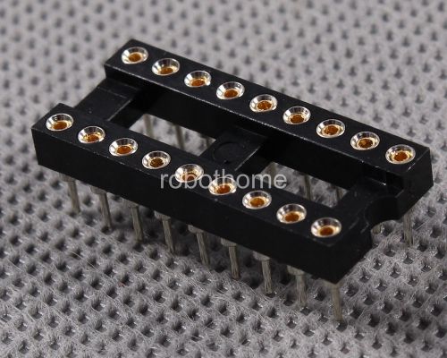 10pcs DIP 18 Pin Round 2.54mm Pitch IC Adaptor Sockets brand new