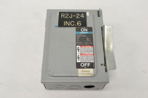 Siemens jn321 series a type 1 30a safety disconnect switch b217783 for sale