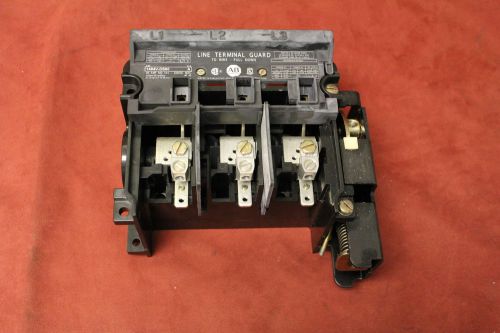 Allen bradley 1494v-ds60 60a 600vac disconnect switch line terminal guard used for sale