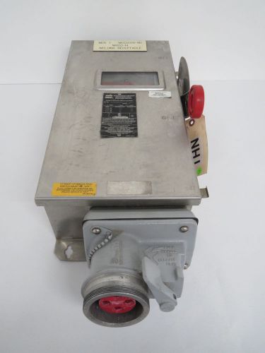 CROUSE HINDS WSRDW6352 STAINLESS 60A 600V-AC 4P DISCONNECT SWITCH B438733