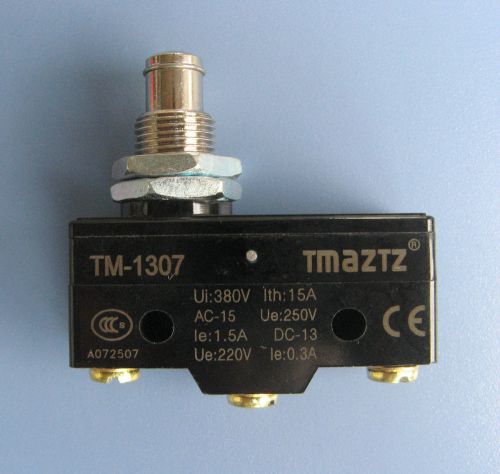 Tm-1307 panel mount plunger actuator momentary micro limit switch for sale