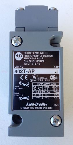 New Allen Bradley 802T-AP SER J Oil Tight Limit Switch