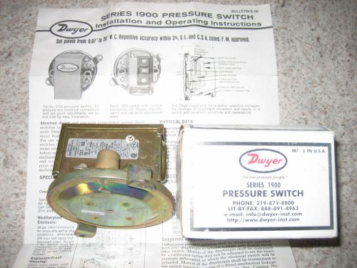 Dwyer series 1900 model 1910-5 pressure switch for sale