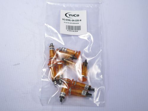 Lot of 100    yc-9trl-6a-220-n neon 9mm pilot light 220v ac/dc terminal ring+nut for sale