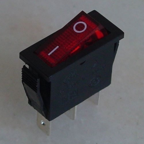 +- Power Rocker Switch 15A 250V AC RED Lamp e1