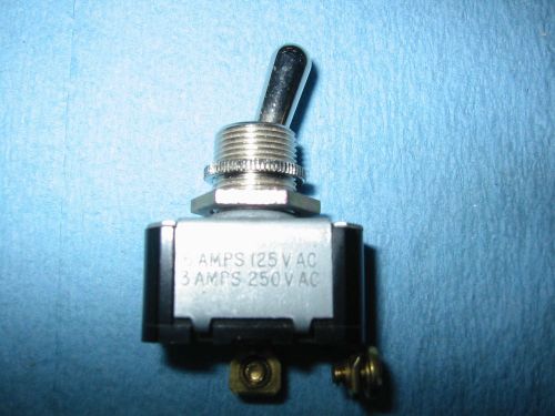 Toggle Switch SPST, Off-On, 6 Amps With Screw Terminals
