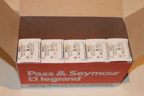 Brand New!!! Pass &amp; Seymour 15AC2-I Double Pole Switch 120/277V - Lot of 5