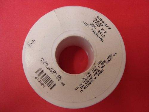 Alpha wire  5854/7 rd005  hook-up wire, 100ft, 24awg, cu, red - damaged plastic for sale