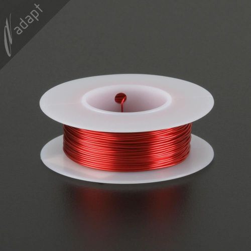 Magnet Wire, Enameled Copper, Red, 23 AWG (gauge), 155C, ~1/8 lb, 78ft