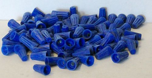 100 blue wire twist nuts 16-22 ga electrical connectors for sale