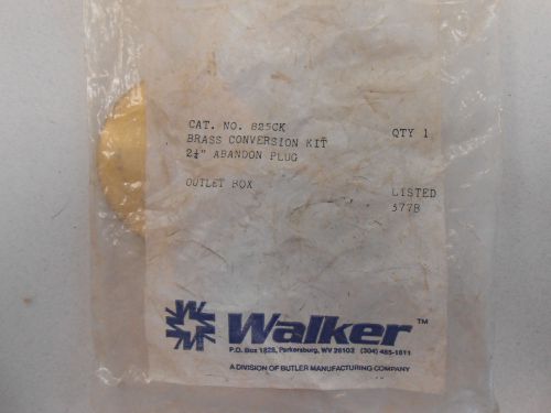 WALKER 825CK BRASS CONVERSION KIT 2 1/4&#034; ABANDON PLUG
