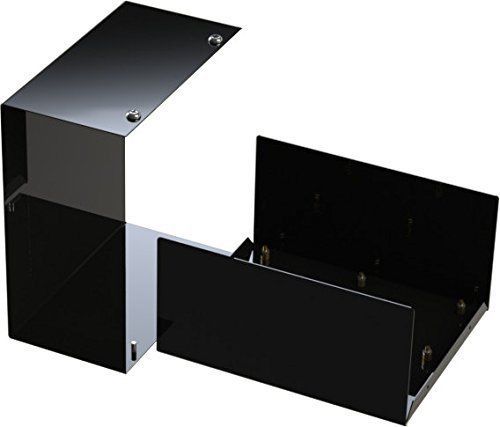 IAASR Black DIY Electronic Steel Box Enclosure 7x6.5x3.5