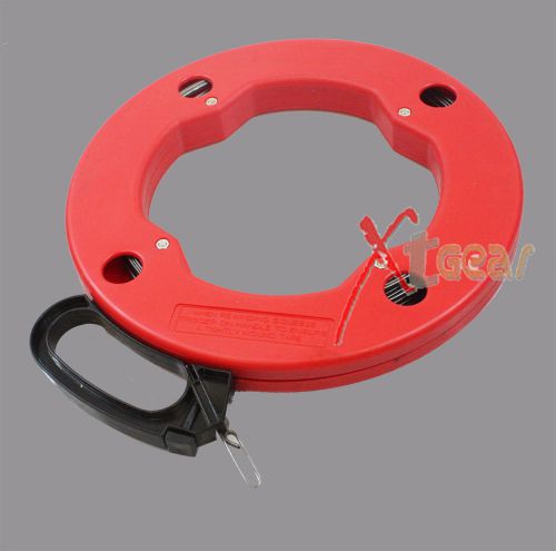 100ft fish tape electrical reel tape wire wheel cable puller electricians for sale
