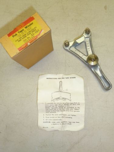 Nos! vintage ideal industries fish tape winder #31-181, cable puller for sale