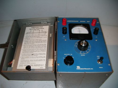 Associated Research Vibroground Model 263 4 Point Earth Resistivity Test Meter