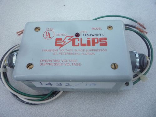 E-clips model pts 120 hwcp 15- transient voltage surge supressor (item #1432/18) for sale