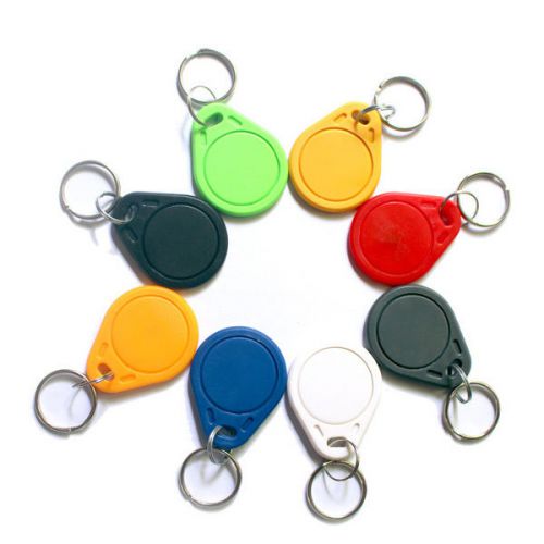 5pcs rfid ic key tags keyfobs token nfc tag keychain mifare 13.56mhz arduino for sale