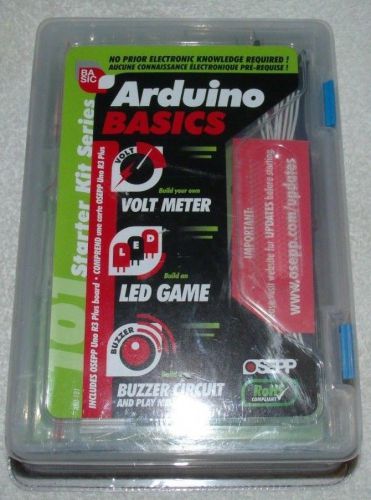 OSEPP ARD-01 101 Arduino Basic Starter Kit Volt Meter, LED Game, Buzzer Circuit