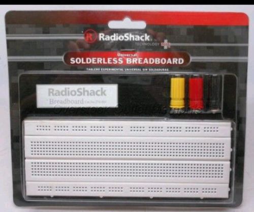 RadioShack #276-001 Universal Solderless Breadboard 6.75&#034; x 2.5&#034; New-In-Package