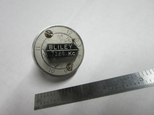 VINTAGE WWII BLILEY QUARTZ CRYSTAL VARIABLE FREQUENCY VF1 7124 KC