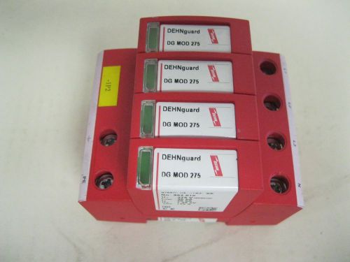 Dehnguard modular surge arrester dg m tns 275 230/400 v with 4 #925 010 275 volt for sale