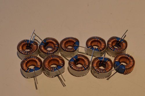 10qty power Inductors 62uH 3A torroid Coiltronics CTX62-2-MP for filters or SMPS