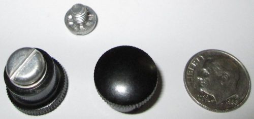 Vintage black bakelite knob  h.h. smith 2217  5/8&#034;od nos 1 pcs. for sale