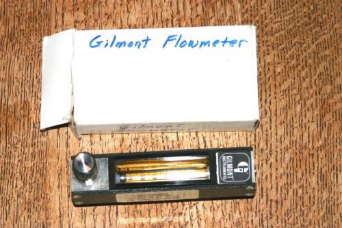Gilmont Flowmeter Model #65 Part: GF5341-1502 with Calibration