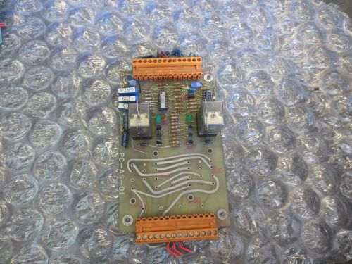 MILLTRONICS PARTNER IV CNC PC-AS-01 PCAS01 RELAY CONNECTOR BOARD PD11-0 49-86