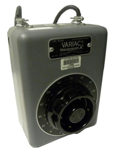 TECHNIPOWER VARIAC AUTOTRANSFORMER 140 VAC 20 AMPS MODEL W20M - SOLD AS IS