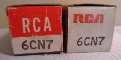 Lot Of 2 RCA 6CN7 Electron Radiotron Electronic Tubes In Boxes NOS