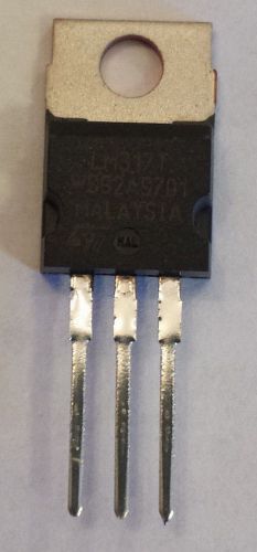 LM317T,STMicroelectronics 1.2 V to 37 V adjustable voltage regulator QTY:1