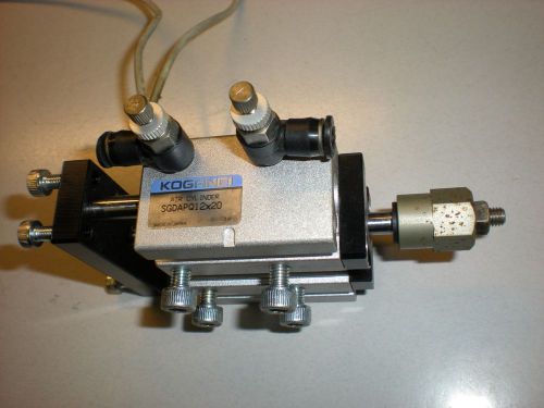 Koganei Model SGDAPQ12x20 Pneumatic Cylinder w/Flow Controls &amp; Position Sensors