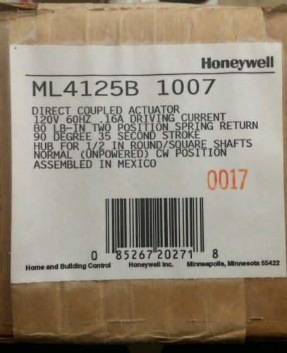Honeywell Direct Coupled Actuator Model: ML4125B 1007 (ML4125B1007)