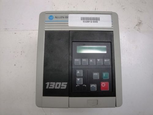 Allen bradley 1305-ba03a ser c 1 hp 3 phase with 1201-ha2 prog term tested guara for sale