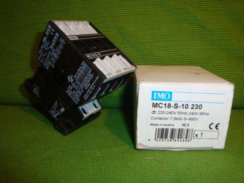 Imo precision controls - mc18-s-10230 - contactor, 7.5kw, 230vac for sale