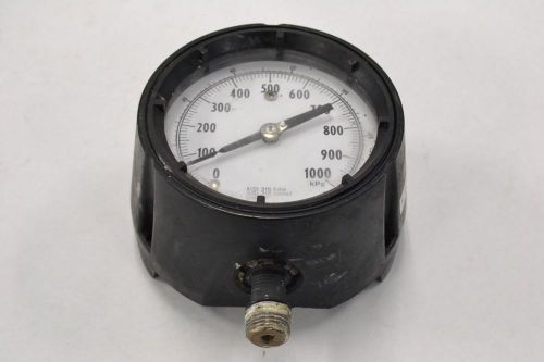 Ashcroft 0-1000kpa 5 in dial face 1/2 in npt pressure gauge b300516 for sale