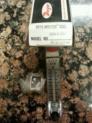 NEW DWYER RMA-5-SSV RATE-MASTER FLOWMETER SERIES RMA NIB NOS