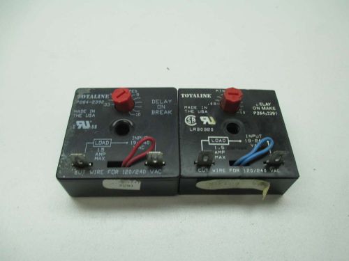 Lot 2 totaline assorted p284-2392 2391  make break  timer  .03-10min d393609 for sale