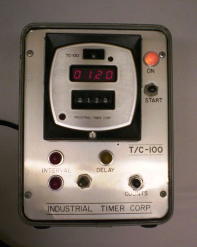 Industrial timer/counter model tc-100 in transit case w. indicators and switches for sale