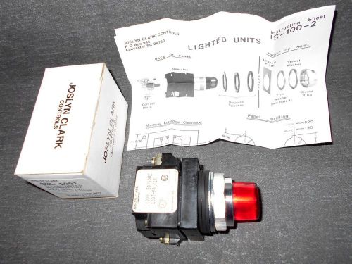 Pushbutton illuminated switch! control light 100t-pblt1r 120v 135616 transformer for sale