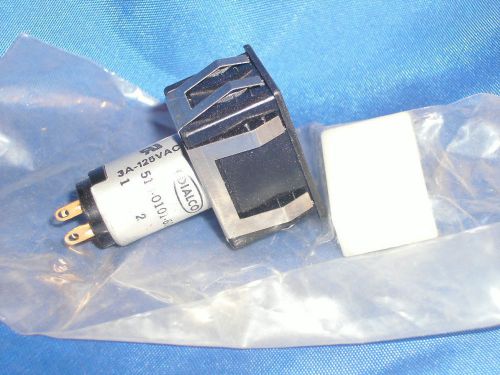 DIALCO 513-0101-604 PUSHBUTTON SWITCH SPST 3A 125V 5130101604