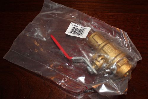 New toyo red white 5049f ball valve 3/4&#034; brass body 150wsp 600wog sweat solder for sale