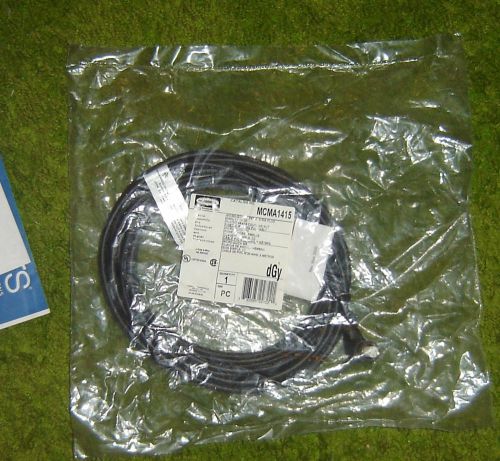 1 new four wire sensor cable hubbell # mcma1415 / 4 wire micro quick dc /90deg. for sale