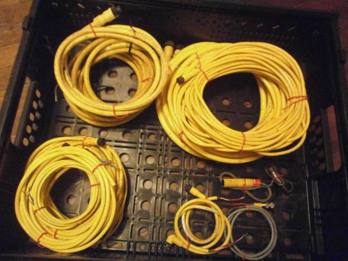19 piece allen bradley lot of 3/4/5 pin cable connectors for sale
