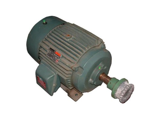 Reliance electric 3-phase ac motor 20 hp  model p25g372e-g13-tl/mn8333 (2 avail) for sale