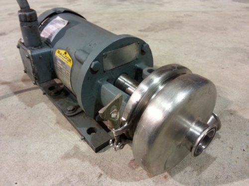 Tri-clover pump + motor c114md56t-s-1/2-18  - .5 hp for sale