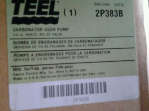 Teel carbonator gear pump 2p383b 1/4 inch for sale